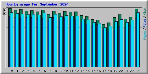 Hourly usage for September 2024